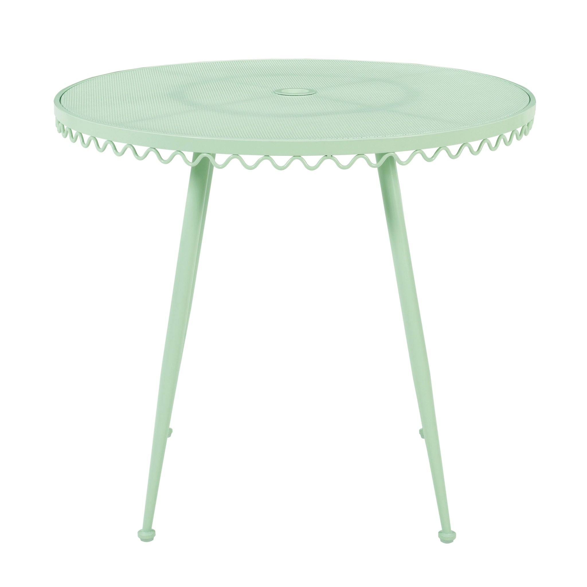 Erica Wrought Iron Outdoor Cafe Table - Thumbnail 2