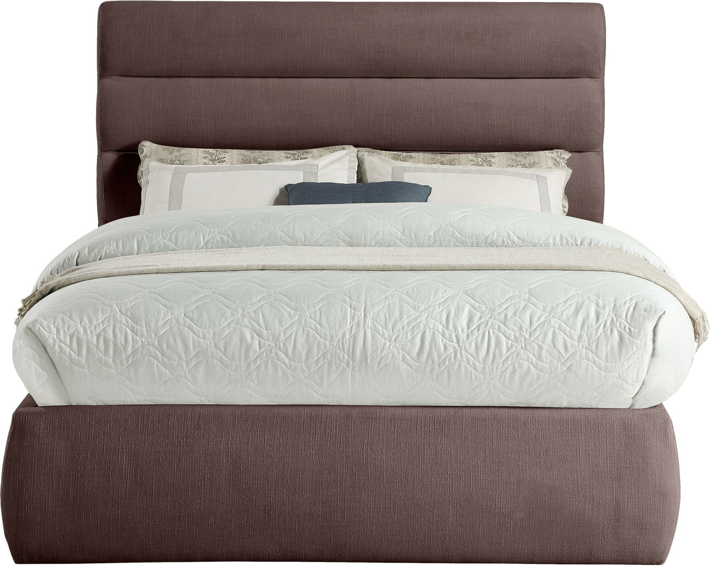 Adam - Linen Fabric Bed With 52" Headboard