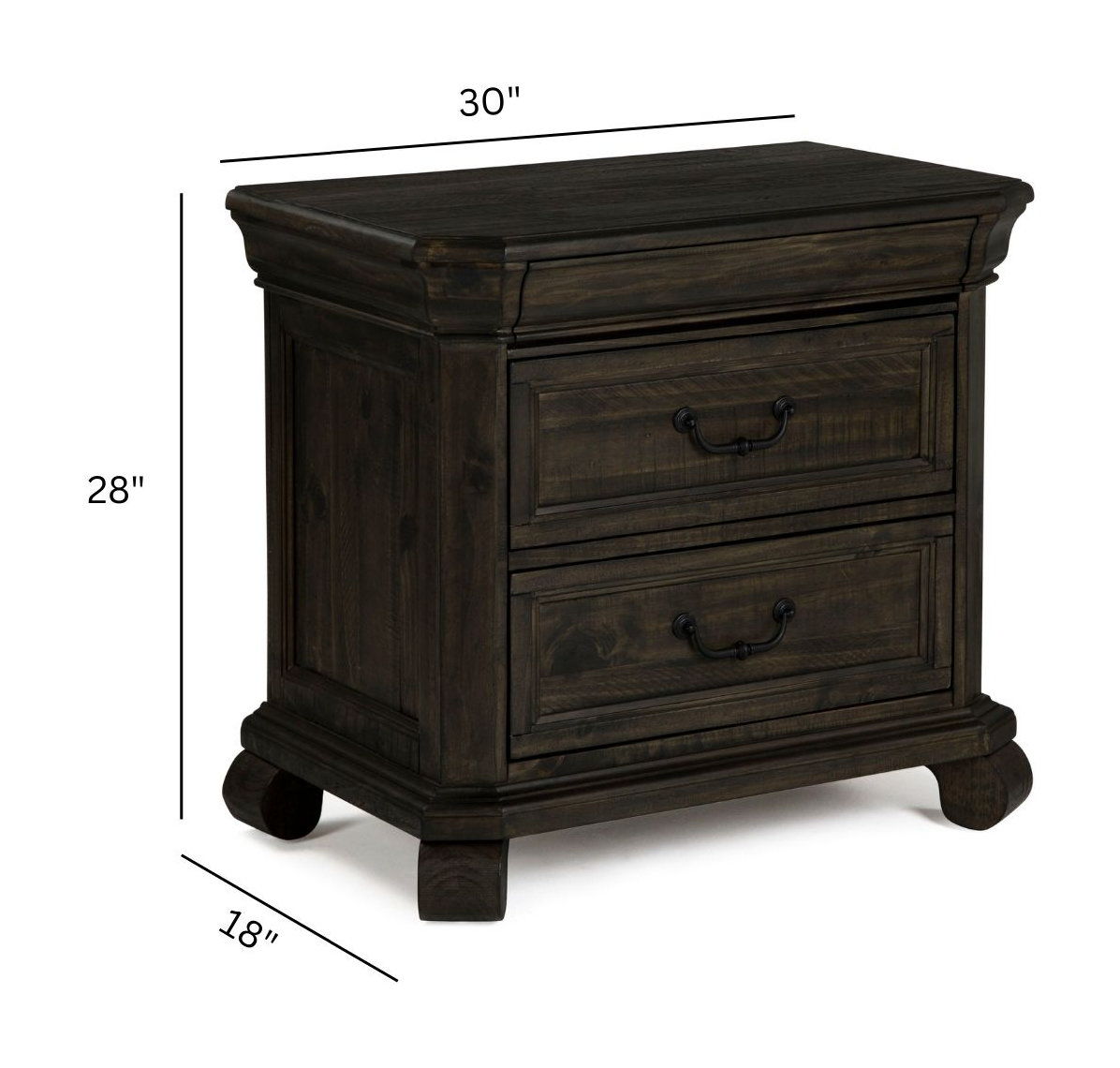 Bellamy - Drawer Nightstand - Peppercorn