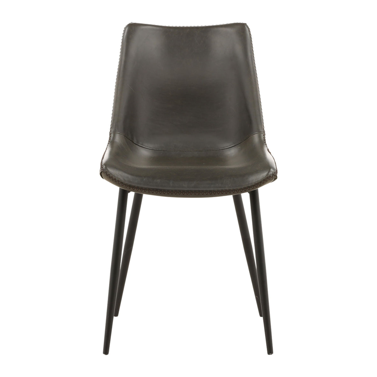 Rufina - Dining Chair - Dark Gray And Black