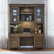 Carolina Park - Credenza & Hutch - Amber Brown