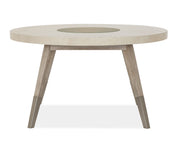 Lenox - Round Dining Table - Warm Silver