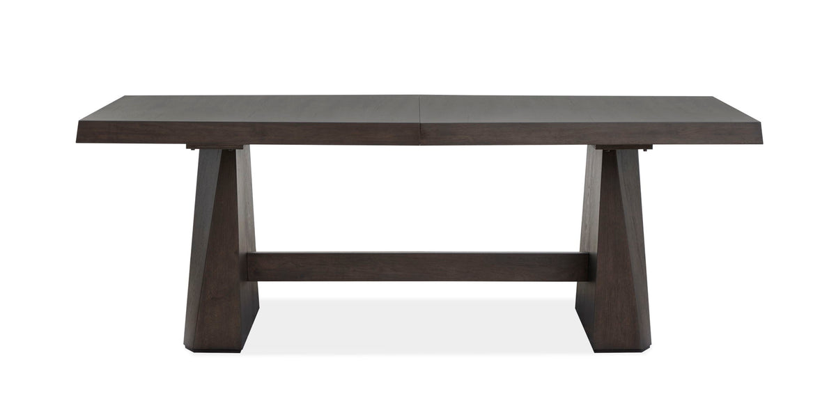 Tauren - Extendable Double Pedestal Dining Table - Coffee Bean