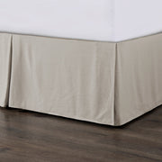 Hera - King Washed Linen Tailored Bed Skirt - Light Tan