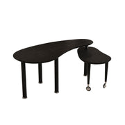 Rotatable Cocktail Table With Solid Legs, 360 Degree Rotating