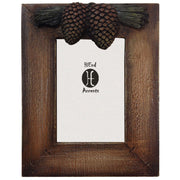 Lodge Pine Cone - 4" x 6" Pine Cone Picture Frame  - Multi