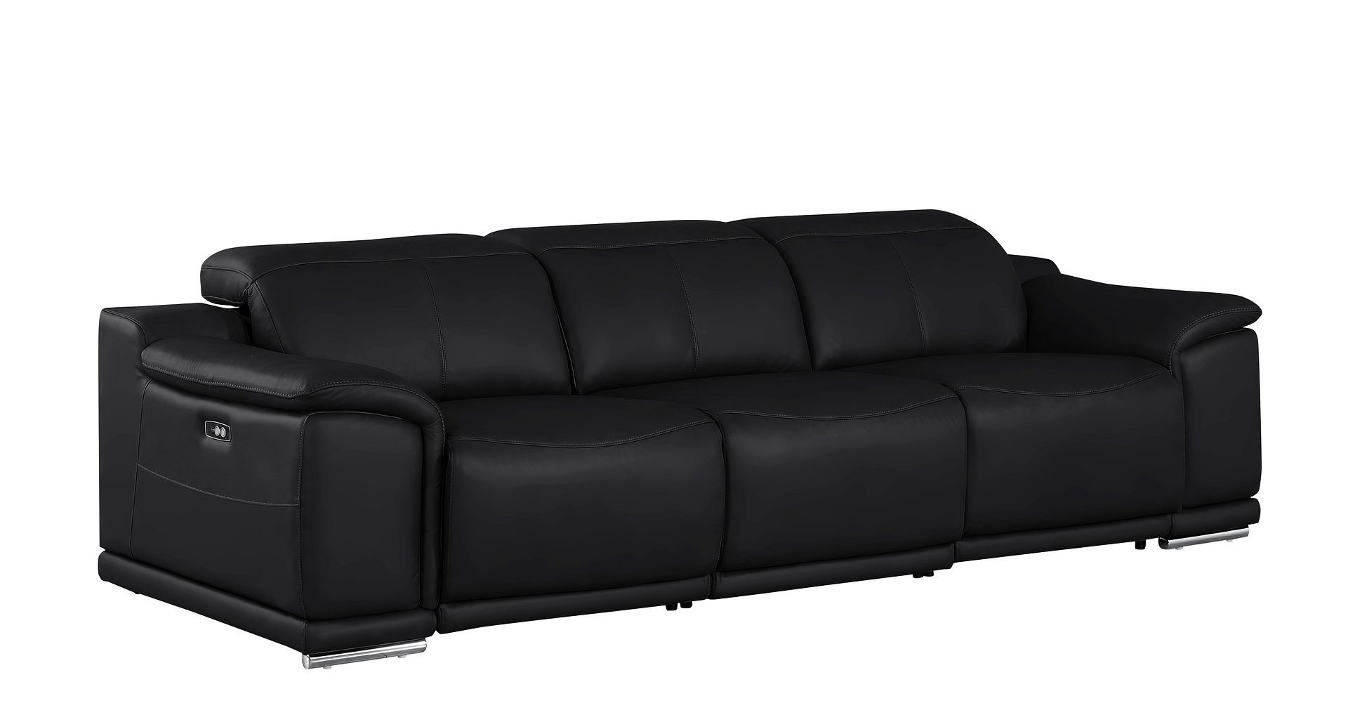 2679 - Genuine Leather Sofa With Dual Power Recliners