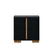 Steeler - Nightstand - Black / Gold
