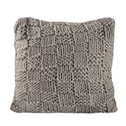 Chess Knit - Euro Sham - Taupe