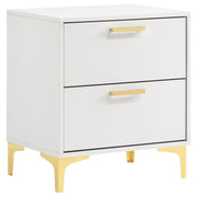Karena - 2 Drawer Rectangular Nightstand - White