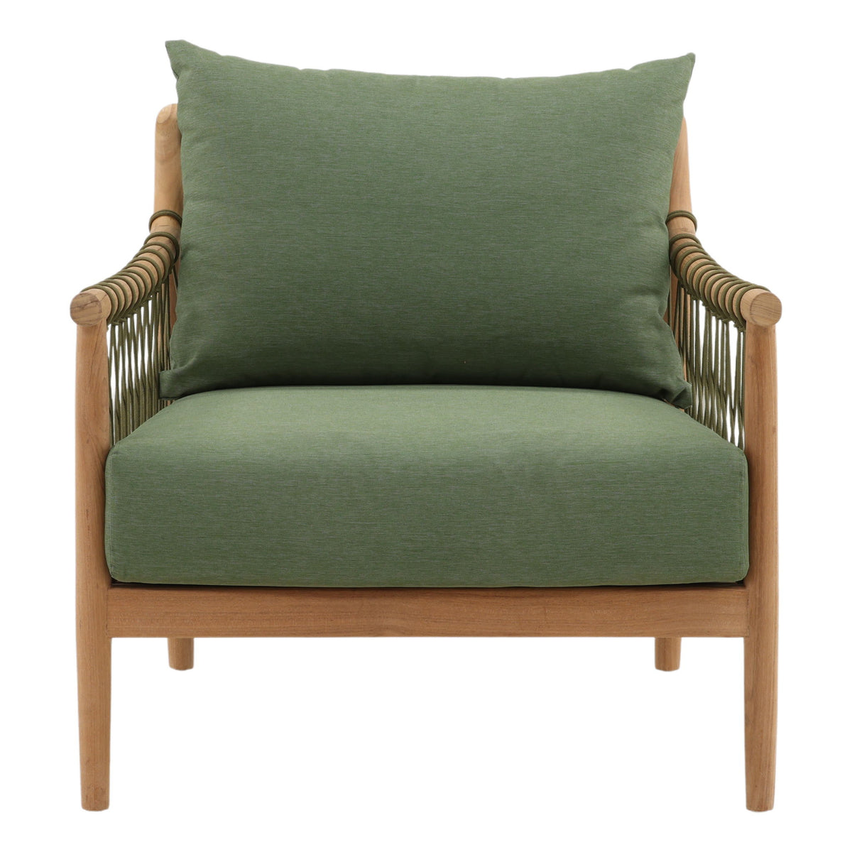 Tahoe - Outdoor Sofa Chair - Green And Natural