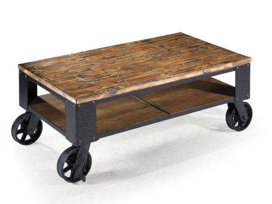Pinebrook - Rectangular Starter Cocktail Table - Distressed Natural Pine