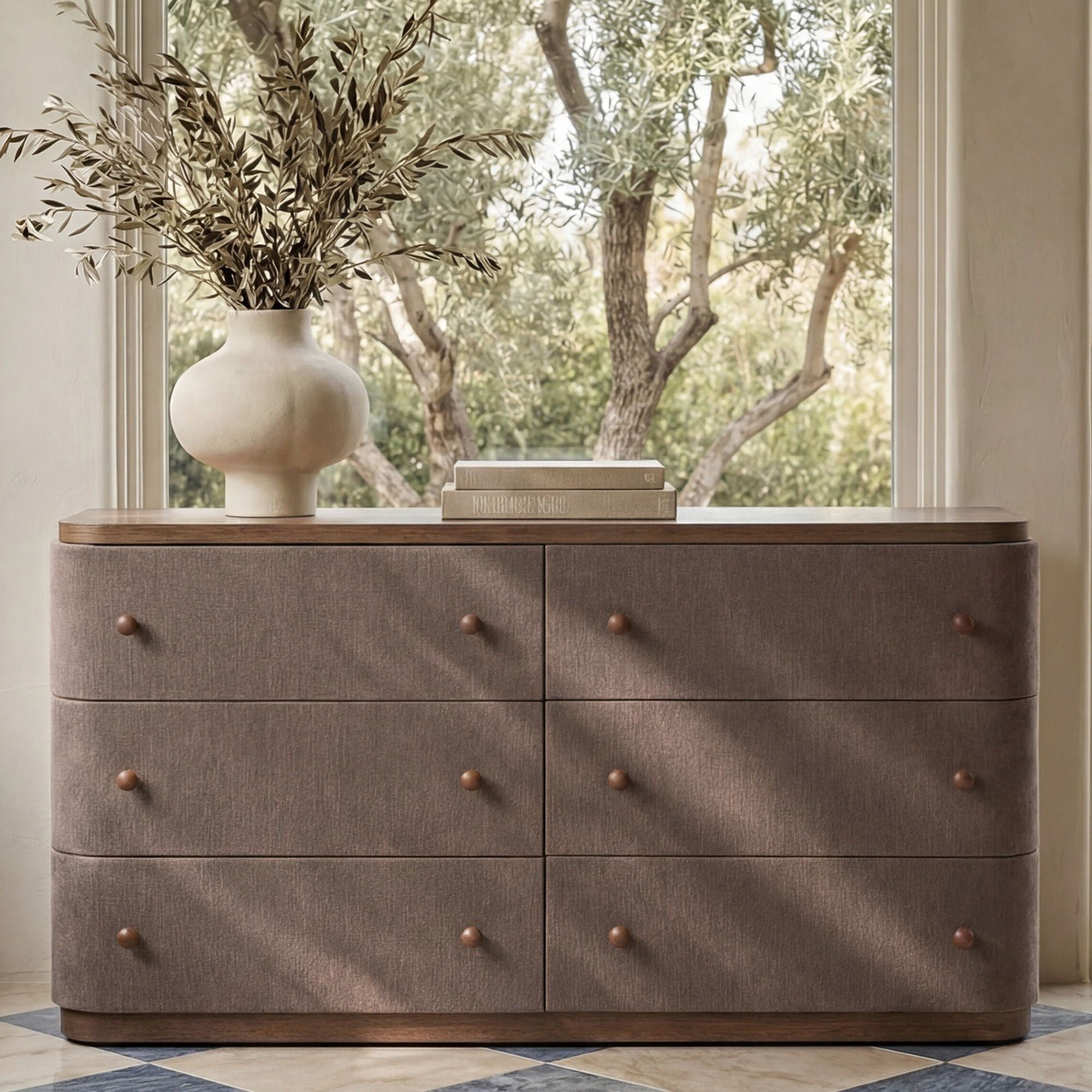 Simone - 6 Drawer Dresser - Brown
