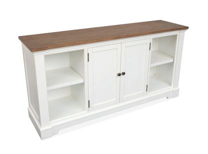 Kingston - Credenza - Whisper White And Cerused Nutmeg