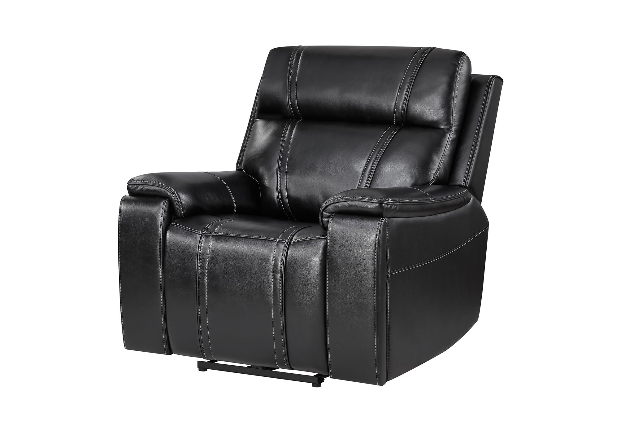 U8880 - Power Recliner With Armrest Cupholder - Black