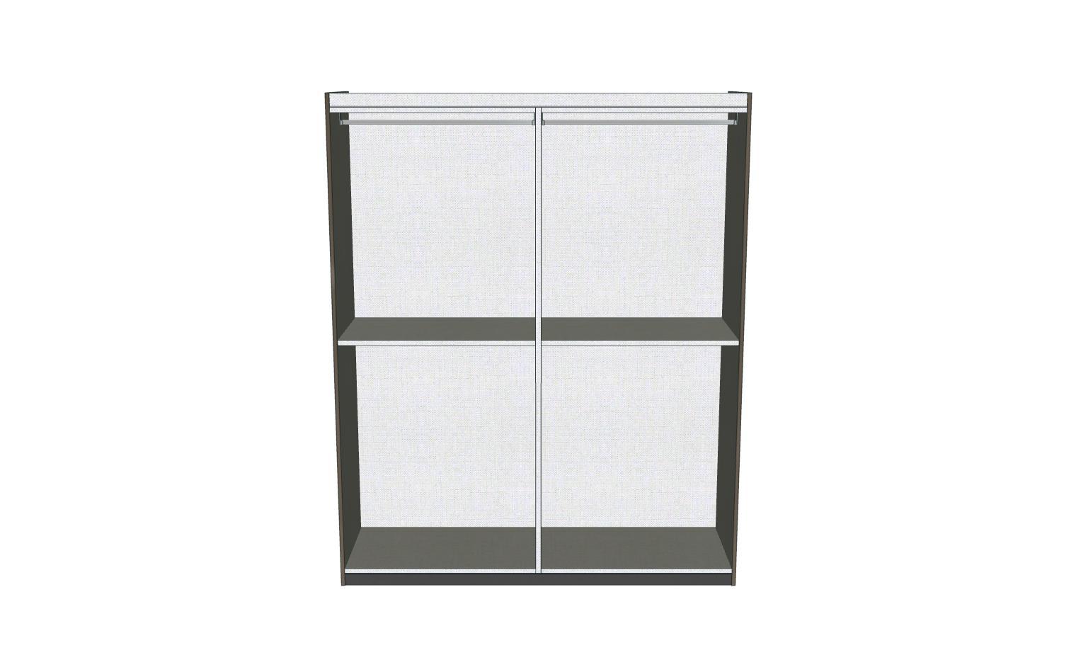 Dama Bianca - 4-Door Wardrobe With 2 Mirror Doors - White