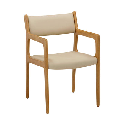 Ari - Vegan Leather Dining Chair (Set of 2) - Cream