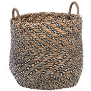 Raeni - Basket Large - Natural With White And Black