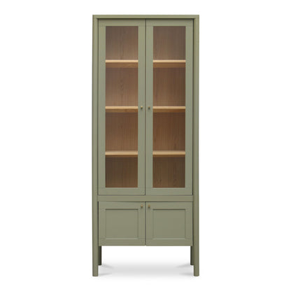 Hannah - Tall Display Cabinet - Green