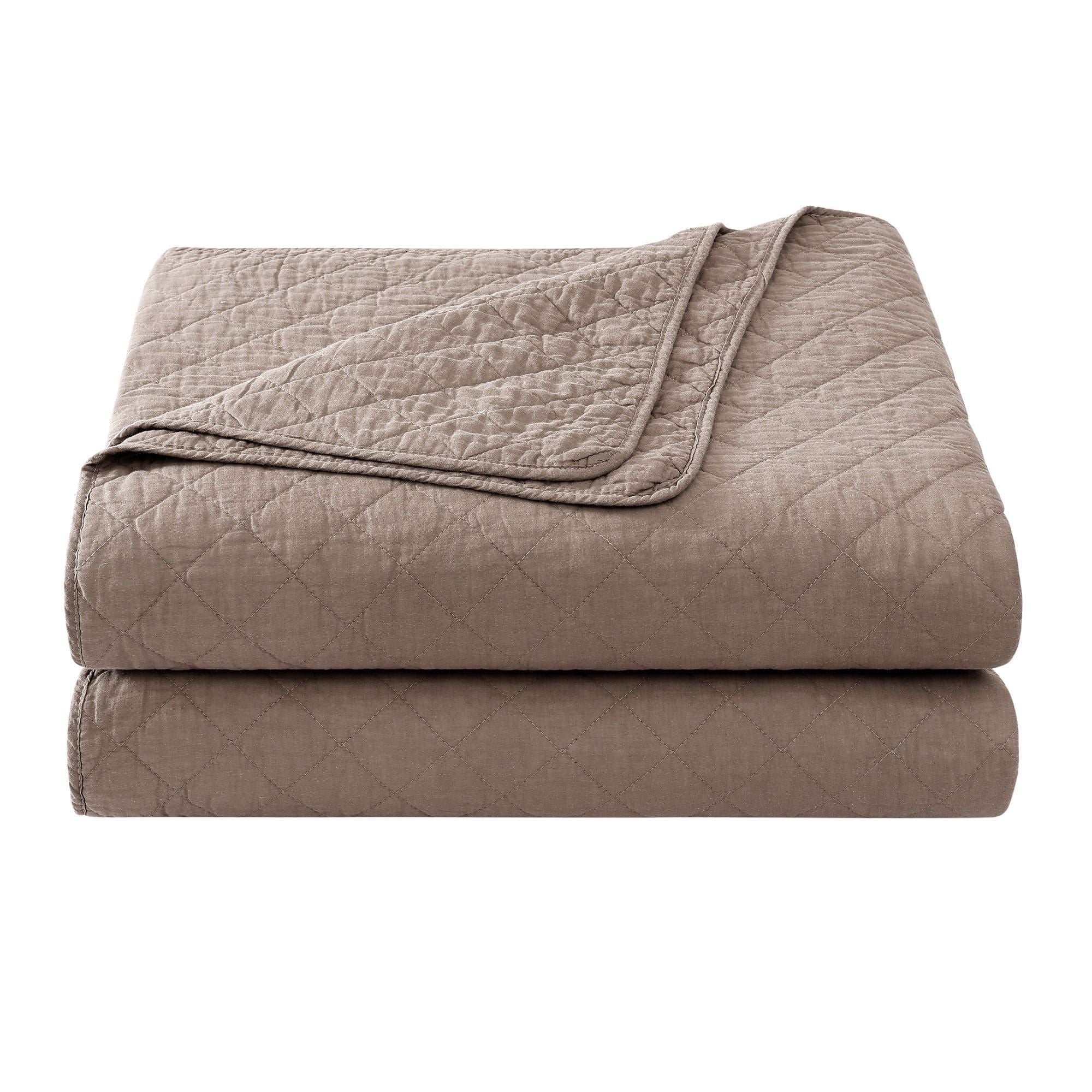 Cotton Comfort - Full/Queen Quilt Set (Set of 3) - Mocha