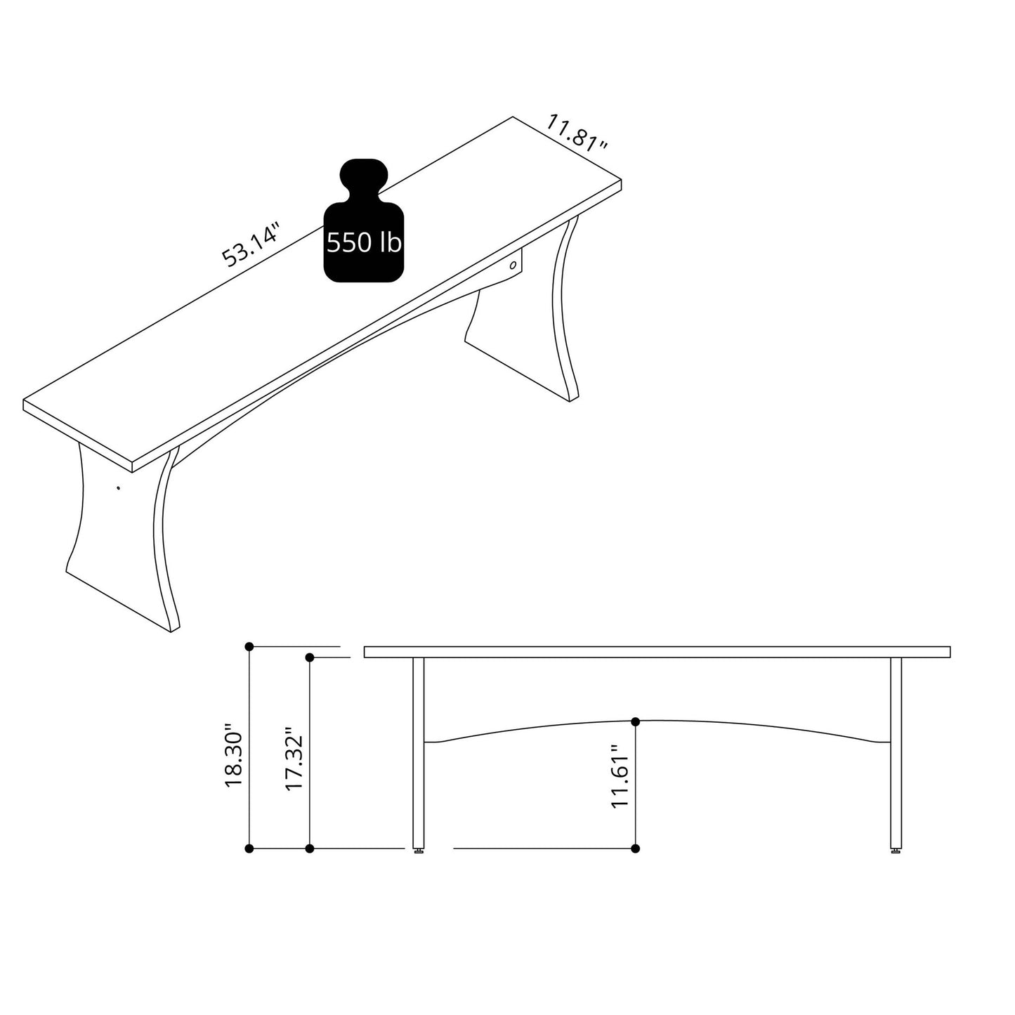 Coney - Dining Bench (Set of 2)