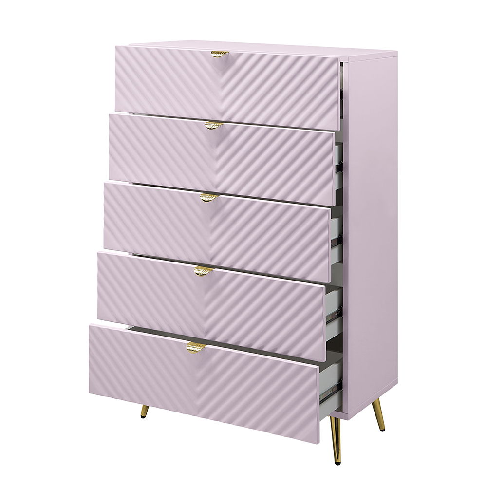 Gaines - Chest - Pink High Gloss