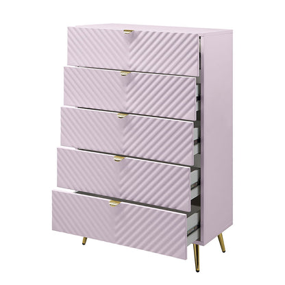 Gaines - Chest - Pink High Gloss