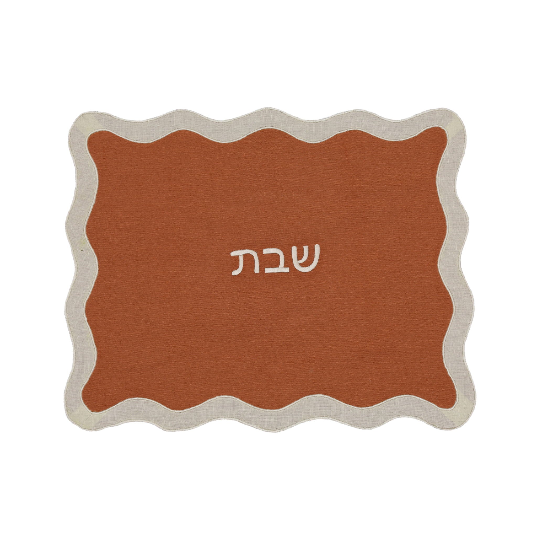 Organic Cotton / Linen Wavy Challah Cover