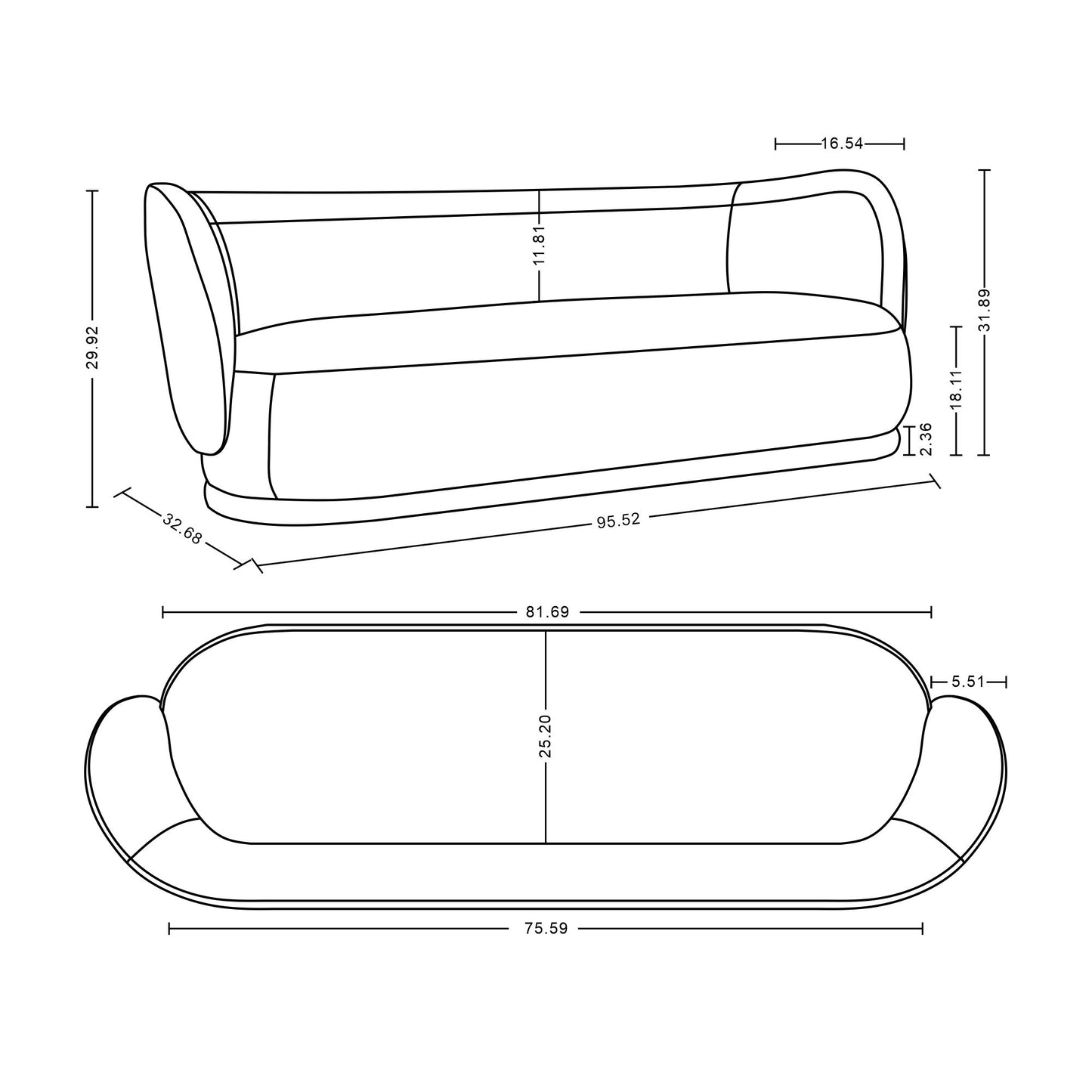 Siri - Upholstered Sofa - Wheat