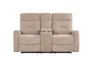 Paterson - Loveseat With Console - Beige