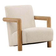 Gabriette - Occasional Chair - Cream And Light Natural
