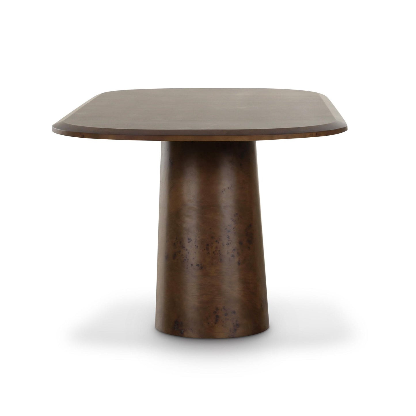 Gladyss - 87" Oval Dining Table - Brown