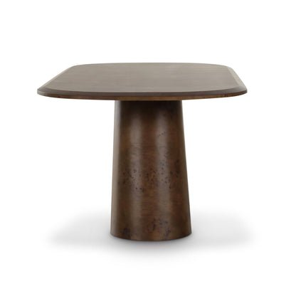 Gladyss - 87" Oval Dining Table - Brown
