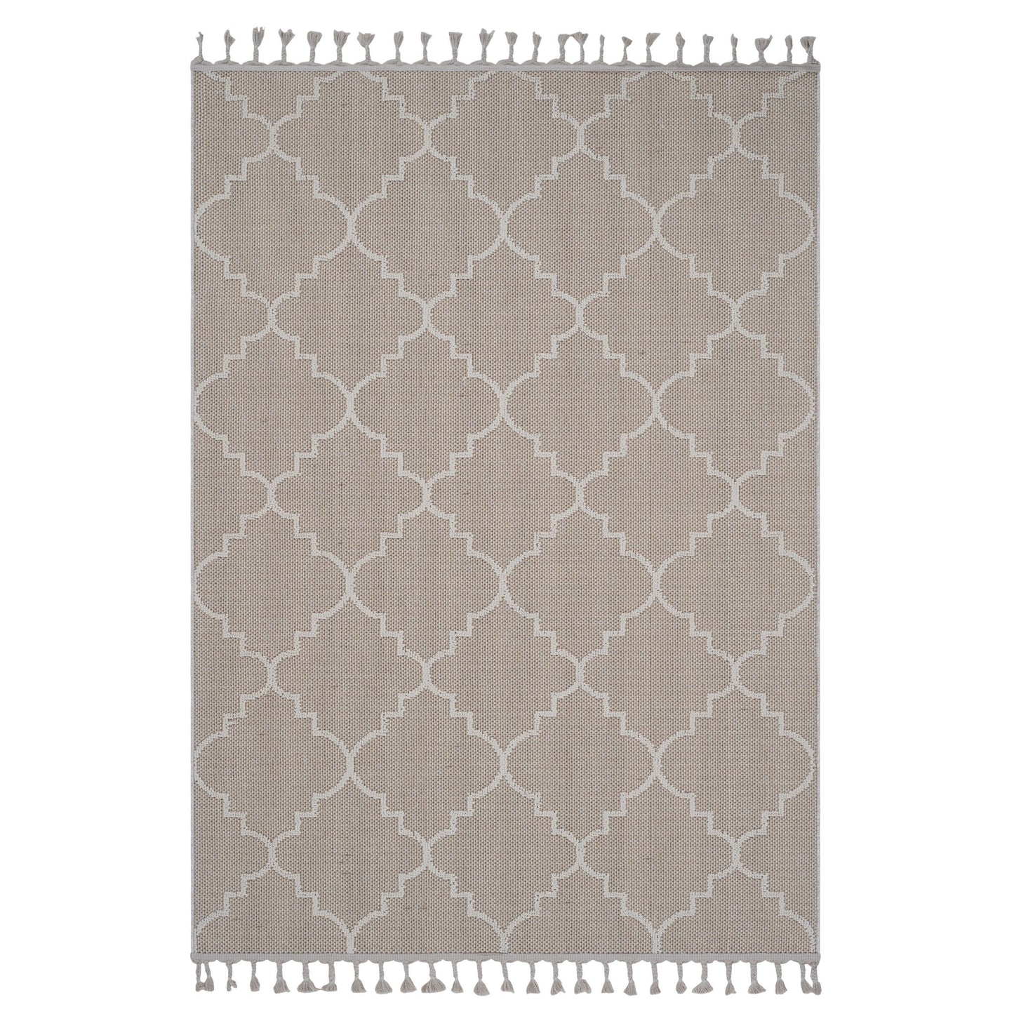 Guros - 6' X 9' Trellis Indoor / Outdoor Area Rug - Ivory