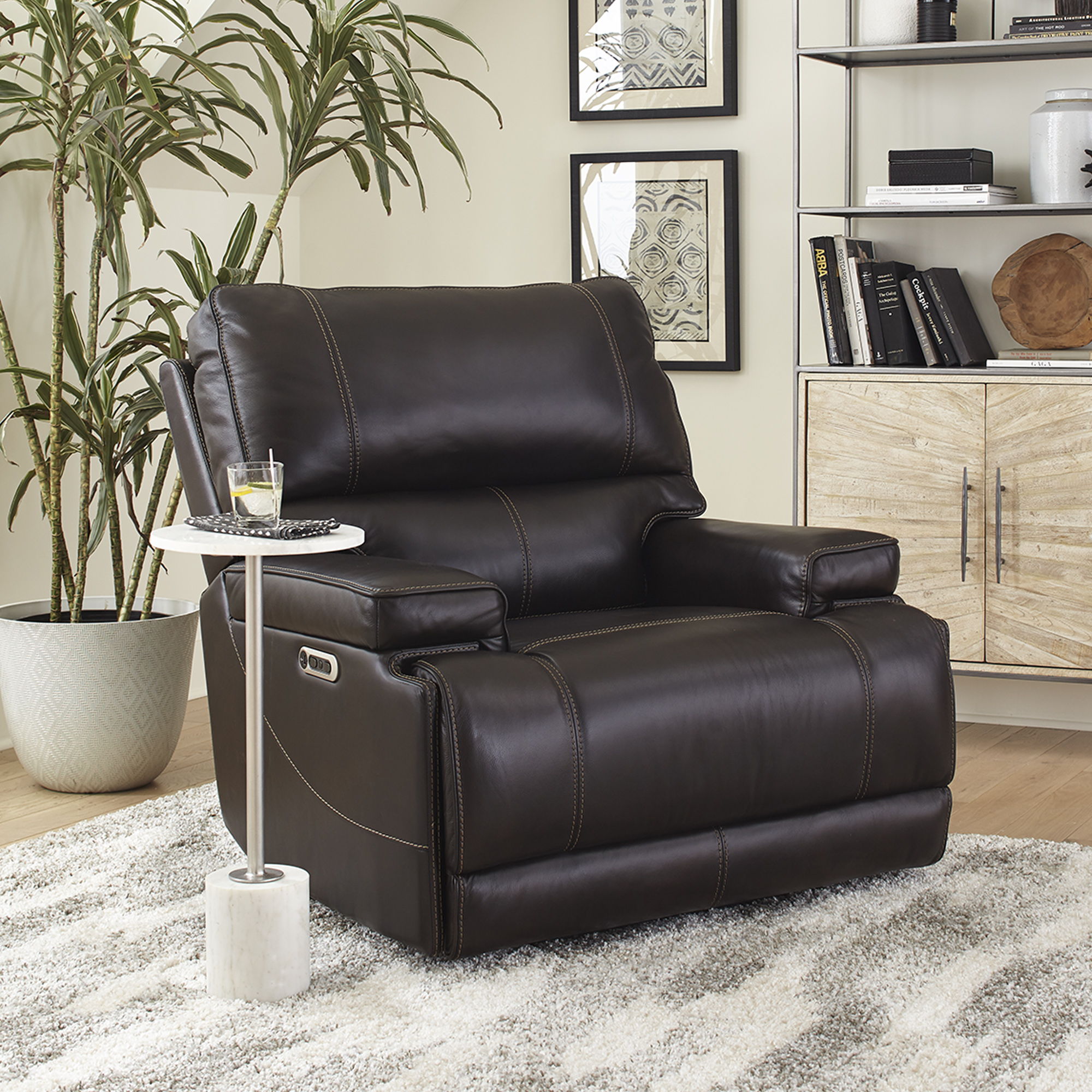 Whitman - Powered By Freemotion Cordless Power Recliner (Set of 2)