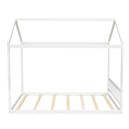 Wooden House Bed With Headboard