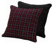 Dakota - Euro Sham - Black / Red