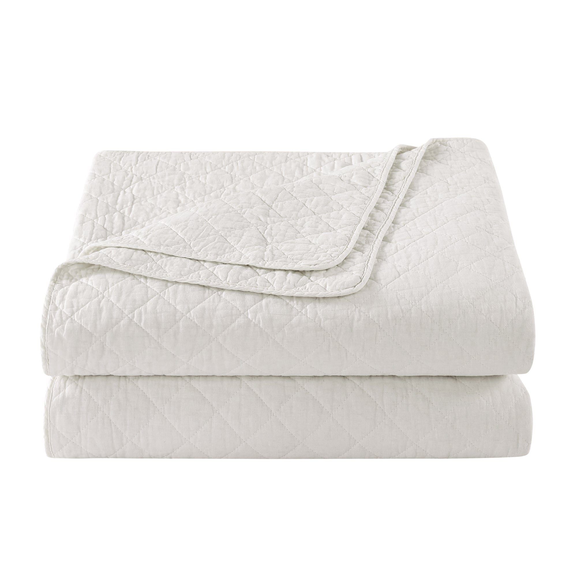 Cotton Comfort - Full/Queen Quilt Set (Set of 3) - White