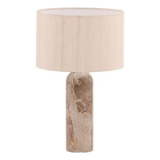 Raja - Table Lamp - Natural Stone And Cream