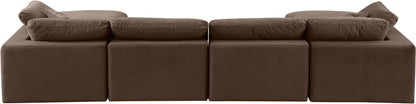 Comfy - 6 Piece Velvet Modular Double Chaise Sectional