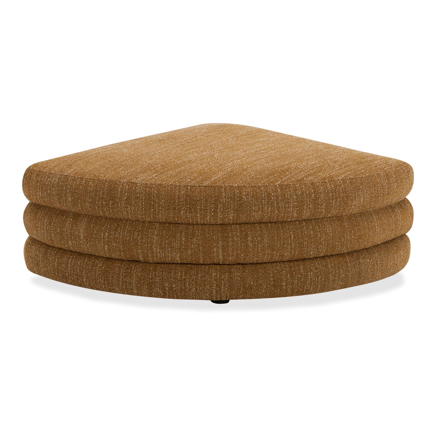 Lowtide - Curved Ottoman - Amber Glow