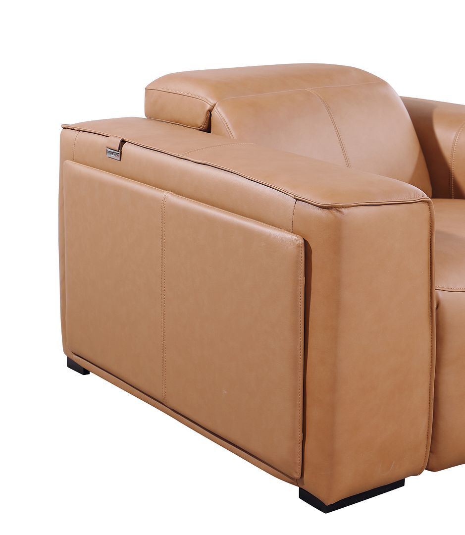 1224 - 6-Piece L-Shaped Sectional Sofa In With 3 Power Recliners & Power Headrests