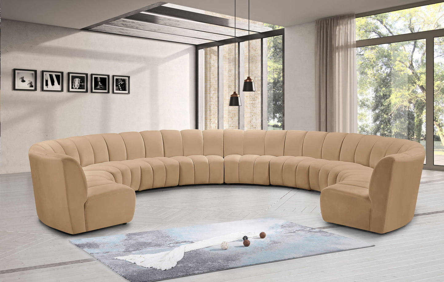 Infinity - 10 Piece Modular Sectional - Camel