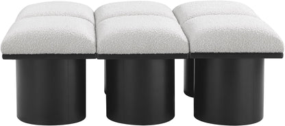 Pavilion - 6 Piece Modular Bench With Black Base