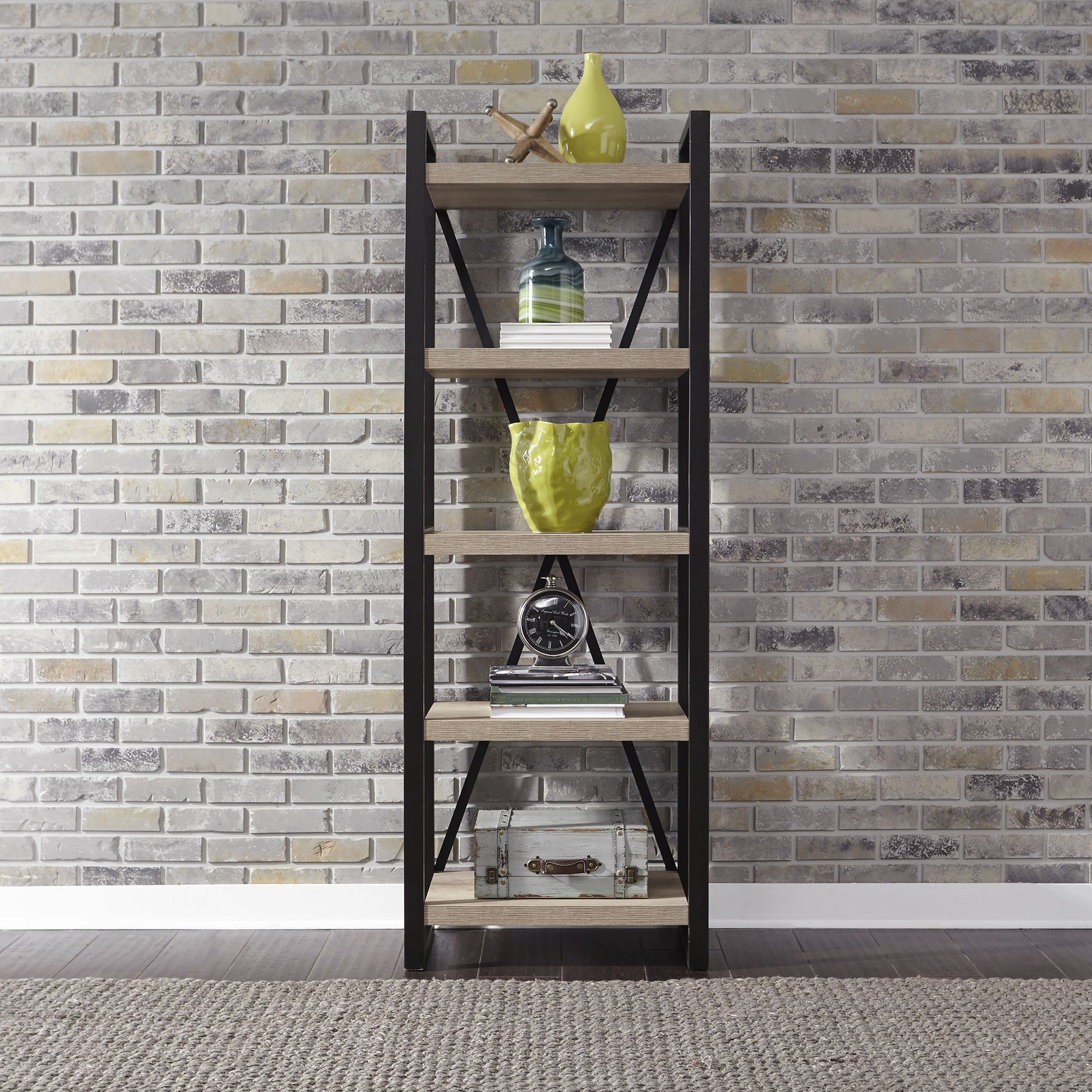 Sun Valley - Tall Pier Unit With Faux Metal - Sandstone