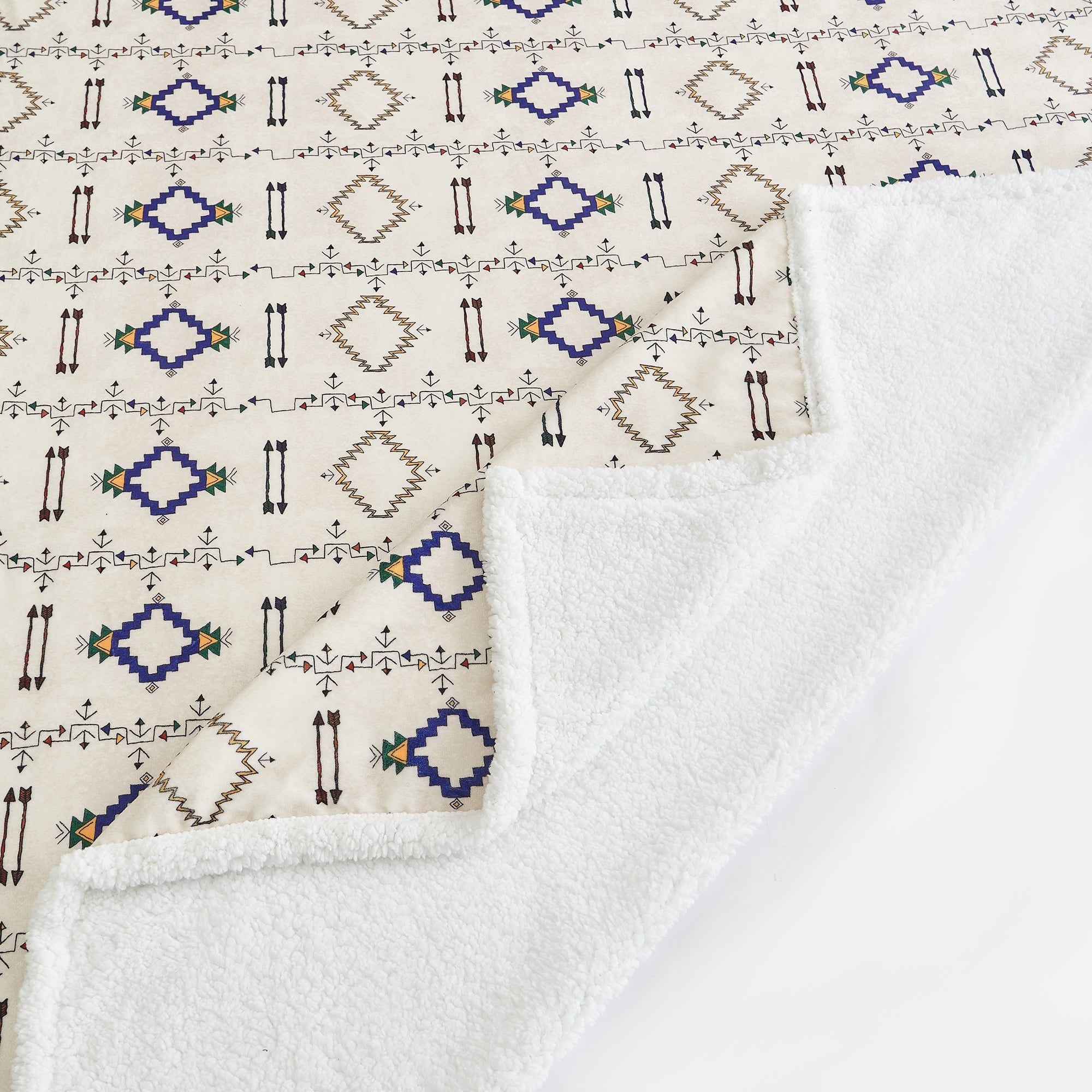Campfire - Arrow Campfire Sherpa Throw - Multi Color