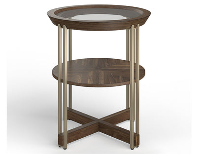Elora - Round End Table - Walnut
