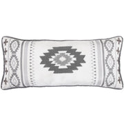 Free Spirit - Lumbar Pillow - Gray / White