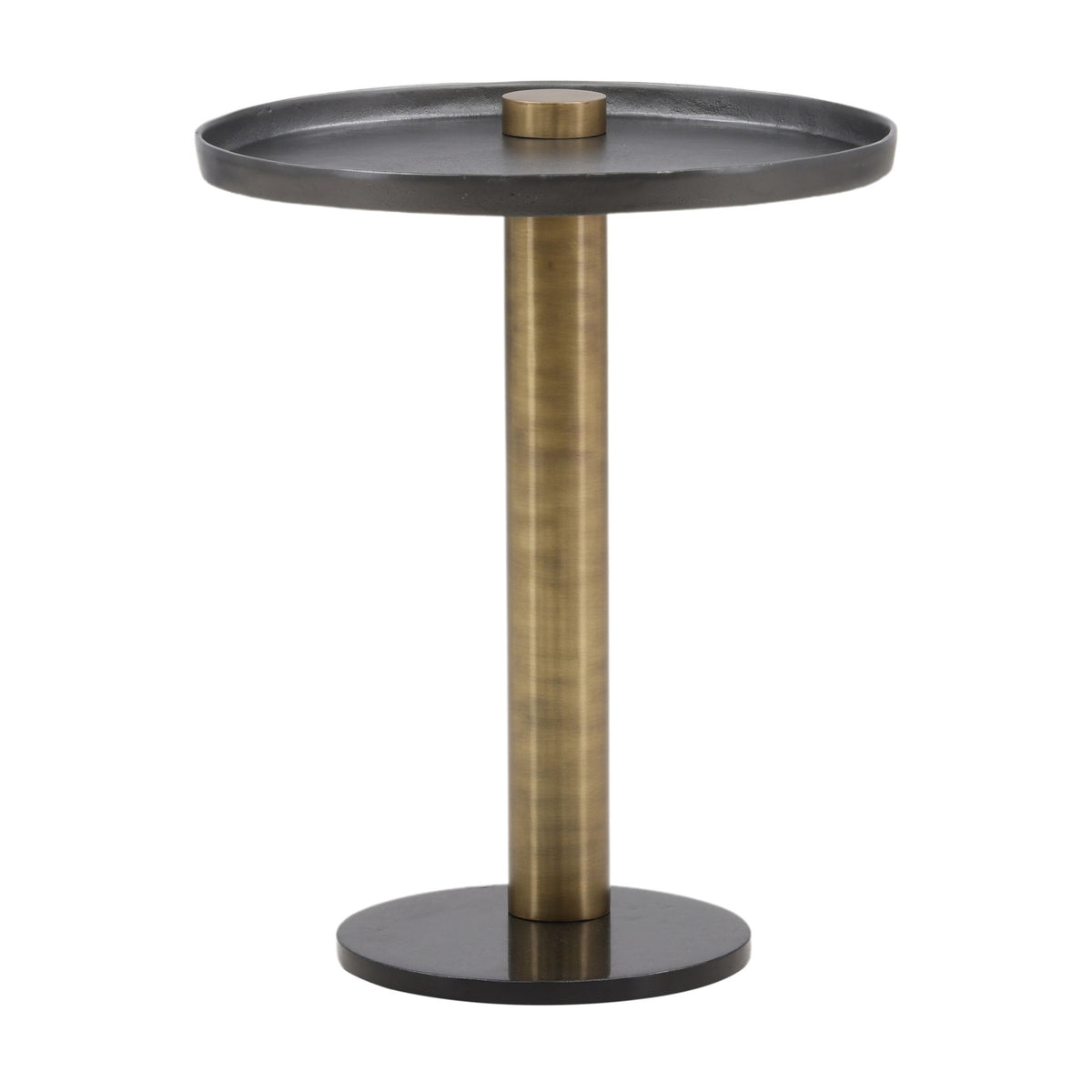 Yara - Side Table - Black And Gold