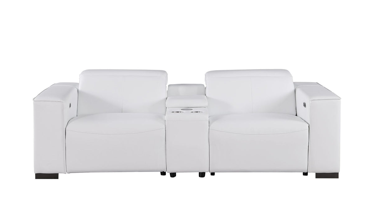 1208 - Dual Power Reclining Console Loveseat